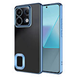 Xiaomi Redmi Note 13 4G Uyumlu Kılıf Kamera Korumalı Logo Gösteren Omega Kapak
