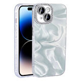 Apple iPhone 15 Uyumlu Kılıf Airbagli Parlak Taş Detay Tasarımlı Esila Kapak