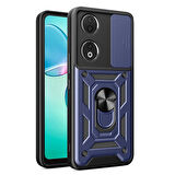 Honor 90 Kılıf Magnetik Standlı Kamera Korumalı Zore Sürgülü Vega Kapak