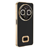 Xiaomi Redmi 14C 4G Kılıf Kamera Korumalı Logo Gösteren Omega Kapak