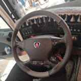 Scania Siyah Gri Direksiyon Kılıfı