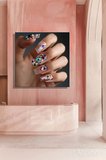 Dekoratif Kare Kanvas Tablo Tekli Kuaför Güzellik Salonu Makyaj Nail Art Tırnak Sanatı 804