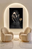 Dekoratif Dikey Kanvas Tablo Tekli Kuaför Güzellik Salonu Makyaj Nail Art Yaratıcı Makyaj Portre 805