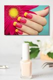Kanvas Tablo Yatay Tekli Kuaför Güzellik Salonu Makyaj Nail Art Mani kür 1062
