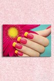 Kanvas Tablo Yatay Tekli Kuaför Güzellik Salonu Makyaj Nail Art Mani kür 1062