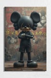 Dekoratif Dikey Kanvas Tablo Tekli Genç Odası Çocuk Odası Kreş Kaws Tarzı Pop Art 1153