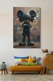 Dekoratif Dikey Kanvas Tablo Tekli Genç Odası Çocuk Odası Kreş Kaws Tarzı Pop Art 1153