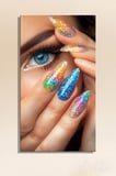 Panoramik Dikey Kanvas Tablo Tekli Kuaför Güzellik Salonu Makyaj Nail Art Manikür 1278