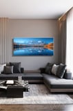 Kanvas Tablo Panoramik Yatay Tekli Salon Mutfak Yatak Odası Ofis Kanada Wedge Pond 1324