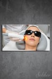Panoramik Yatay Kanvas Tablo Tekli Kuaför Güzellik Salonu Estetik Kliniği Lazer Cilt Yenileme 1353