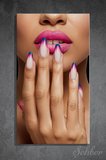 Panoramik Dikey Kanvas Tablo Tekli Kuaför Güzellik Salonu Makyaj Nail Art Manikür 1436