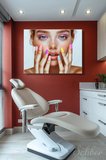 Dekoratif Yatay Kanvas Tablo Tekli Kuaför Güzellik Salonu Makyaj Nail Art 1510