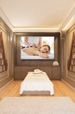 Kanvas Tablo Yatay Tekli  Spa Merkezi Masaj Salonu Sıcak Taş Masajı Terapisi 1649
