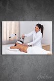 Kanvas Tablo Yatay Tekli  Spa Merkezi Masaj Salonu Alternatif Tıp Merkezi Sırt Kupa Terapisi 1673