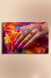 Dekoratif Yatay Kanvas Tablo Tekli Kuaför Güzellik Salonu Makyaj Nail Art Manikür 1779