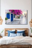Kanvas Tablo Yatay Tekli Salon Mutfak Yatak Odası Ofis Yunanistan Santorini Adası Manzara 1806