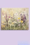 Kanvas Tablo Yatay Tekli Ev Kafe Ofis Kim Allen Spring Blooms Pastel Tonlarda Soyut Çiçekler 1980