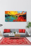 Panoramik Yatay Kanvas Tablo Tekli Ev Kafe Ofis C.Line 2018 Abstract Un Soyut Tablo 2286