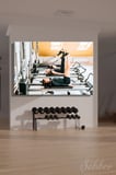 Yatay Kanvas Tablo Tekli Spor Salonu Fitness Eğitimi Stüdyo Plates Egzersizi Yapanlar 2360