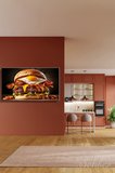 Yatay Kanvas Tablo Tekli Lokanta Fast Food Kafe Restoran Mutfak Gourmet Breakfast Burger 2393