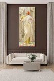 Panoramik Dikey Kanvas Tablo Tekli Ev Kafe Ofis Albert Joseph Moore Canaries Kanaryalar 2406