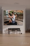 Kanvas Tablo Yatay Tekli Spor Salonu Fitness Eğitimi Stüdyo Reformer Pilates Antremanı 2441