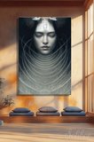Kanvas Tablo Dikey Tekli Ev Kafe Ofis Joorkan Epic Portrait Beautiful Angel Mysterious Holy 2753