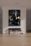 Dikey Kanvas Tablo Tekli Spor Salonu Uzakdoğu Sporları Geleneksel Kıyafetli Asyalı Kadın Ninja 2861