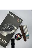 Haino Teko Watch 4 Pro ( RW32 Curved Amoled Ekran ) GÜMÜŞ RENK- 3 Kordon Akıllı Saat