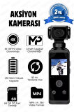 Sesli Kayıt Mikrofonlu ve Hoparlörlü 4-5 Saat Arası Kesintisiz Video Çekebilen Aksiyon Kamerası
