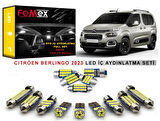 Citröen Berlingo 2023 Araçlar için LED İç Aydınlatma Ampul Seti FEMEX Parlak Beyaz