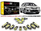 Toyota Corolla 2007-2013 LED İç Aydınlatma Ampul Seti FEMEX Parlak Beyaz