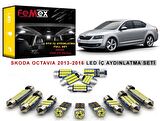 Skoda Octavia 2013-2016 LED İç Aydınlatma Ampul Seti FEMEX Parlak Beyaz