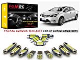Toyota Avensi 2010-2012 LED İç Aydınlatma Ampul Seti FEMEX Parlak Beyaz