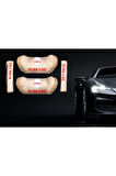 FIAT BRAVO Ultra Lüks Boyun Yastığı ve Emniyet Kemer Ped Seti Bej