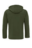 Kürklü Su ve Rüzgar Geçirmez Haki Softshell Kışlık Erkek Mont