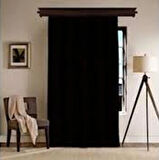 Siyah Işık Geçirmez Termal Kornişli Blackout Karartma Saten Güneşlik Perde