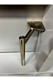 Slide Metal Ayak 25cm Bronz Koltuk Dolap Komidin Şifonyer Modern Tv Ünite Ayağı Mobilya Puf Vestiyer