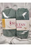 Cotton Mentol Yeşili El Örgü İpi 100gr. - 175mt. (2 Adet) - (Amigurumi İpi) Renk: 027