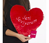 Kalp Yastık 36x36 Seni Seviyorum