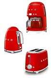 Smeg Kettle + Ekmek Kızartma + Filtre Kahve Seti Kırmızı