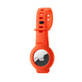 Apple AirTag Yüksek Kaliteli Anahtarlık ve Bileklik Kılıfı 360 Tam Koruma Silikon Kordon