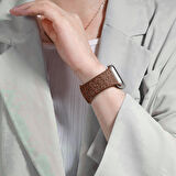 Apple Watch Uyumlu 44 45 46mm Leopar Desenli Yumuşak Silikon Kordon Seri 2 3 4 5 6 Se 7 8 9 10 