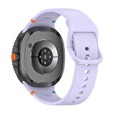 Samsung Galaxy Watch 8 44mm 40mm İle Uyumlu Metal Tokalı Spor Silikon Kordon