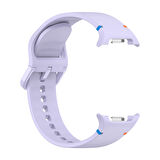 Samsung Galaxy Watch 8 44mm 40mm İle Uyumlu Metal Tokalı Spor Silikon Kordon