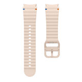 Samsung Galaxy Watch 6 40-43-44-47mm İle Uyumlu Metal Tokalı Dalgalı Spor Silikon Kordon
