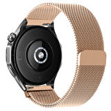 Huawei Watch GT4 46mm Uyumlu Manyetik Milanese Loop Metal Kordon 