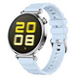 Sneezy Huawei Watch GT5 41mm İle Uyumlu SoftFlex Metal Tokalı Spor Silikon Akıllı Saat Kordonu