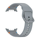 Samsung Galaxy Watch 8 Classic 47mm İle Uyumlu Metal Tokalı Spor Silikon Kordon