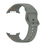 Samsung Galaxy Watch 8 44mm 40mm İle Uyumlu Metal Tokalı Spor Silikon Kordon